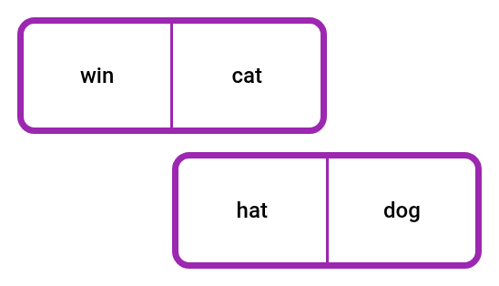 CVC Words Rhyming Dominoes
