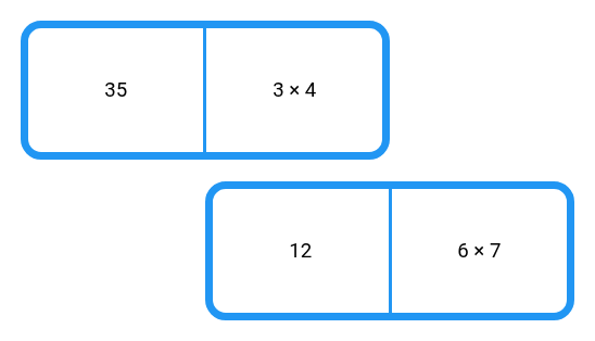 Multiplication Pairs - Domino Cards